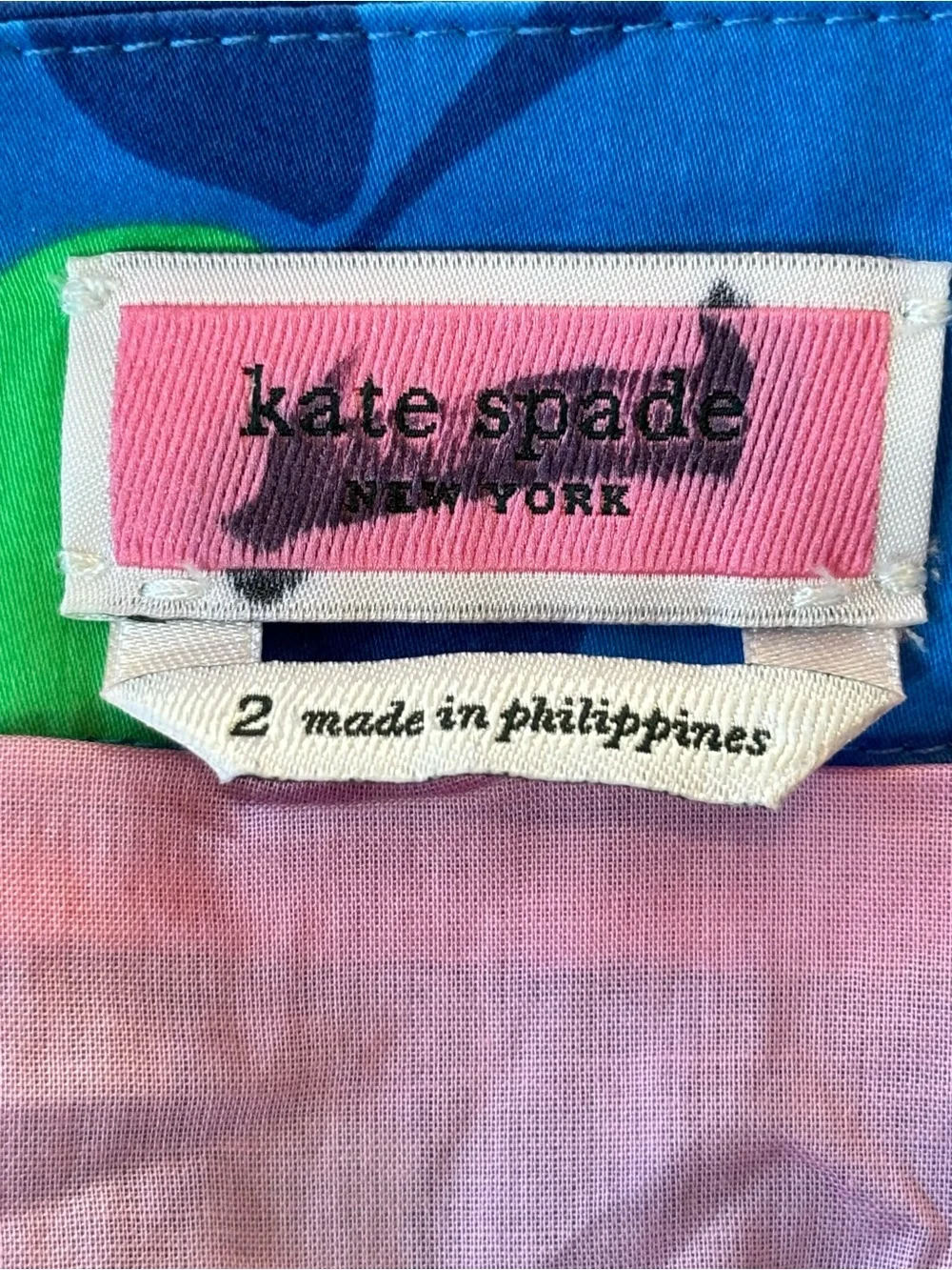 kate spade Colorblock Tiered Midi Skirt in Blue, Pink & Green